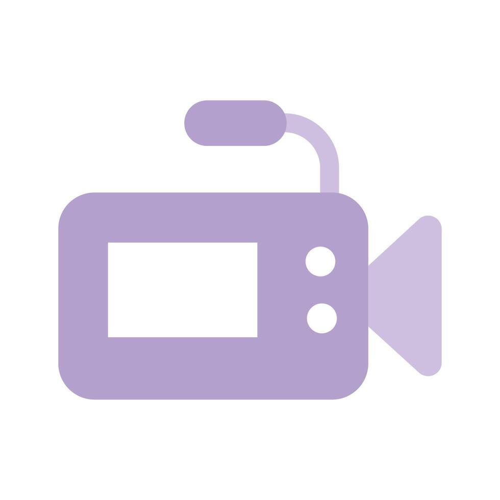 Multimedia content, media recording, film, camera design vector