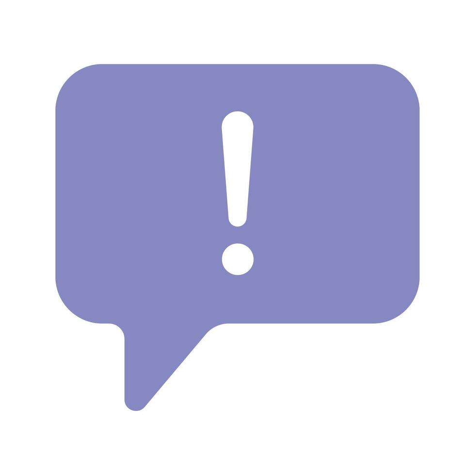 Alert symbol for a new message or important notification vector