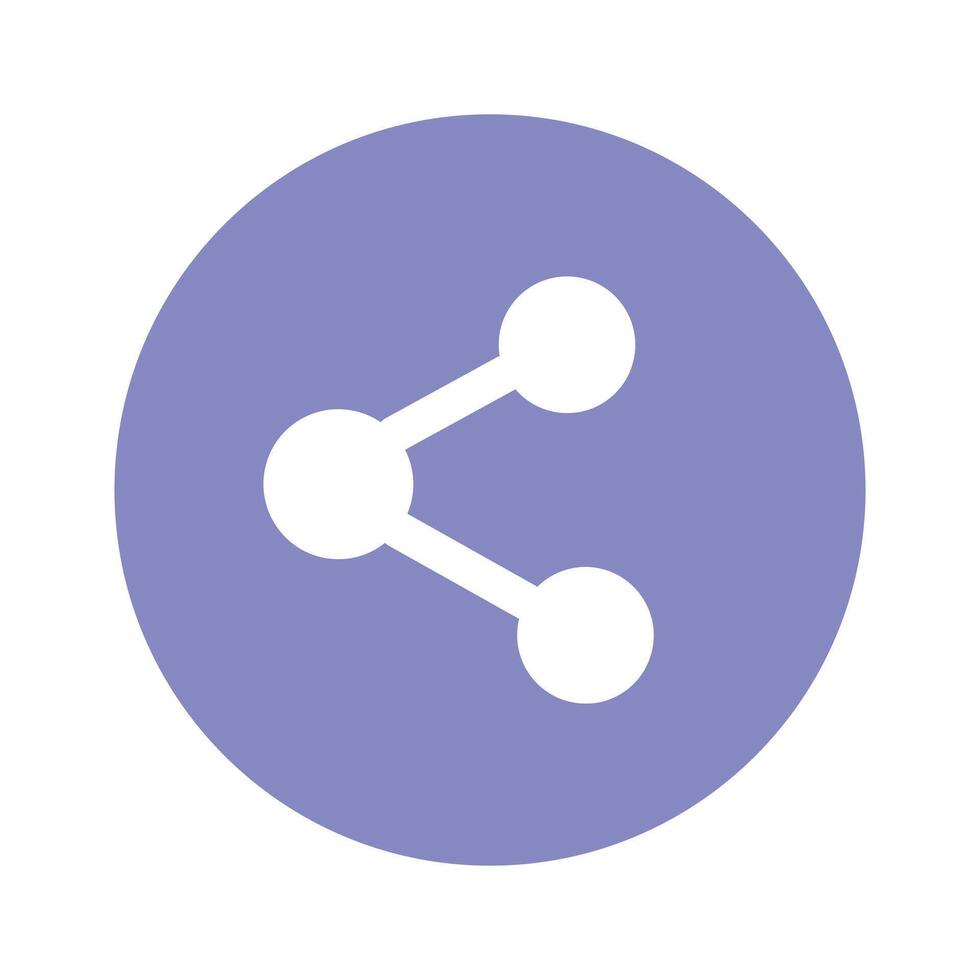 Share icon design in modern style, user interface icon vector