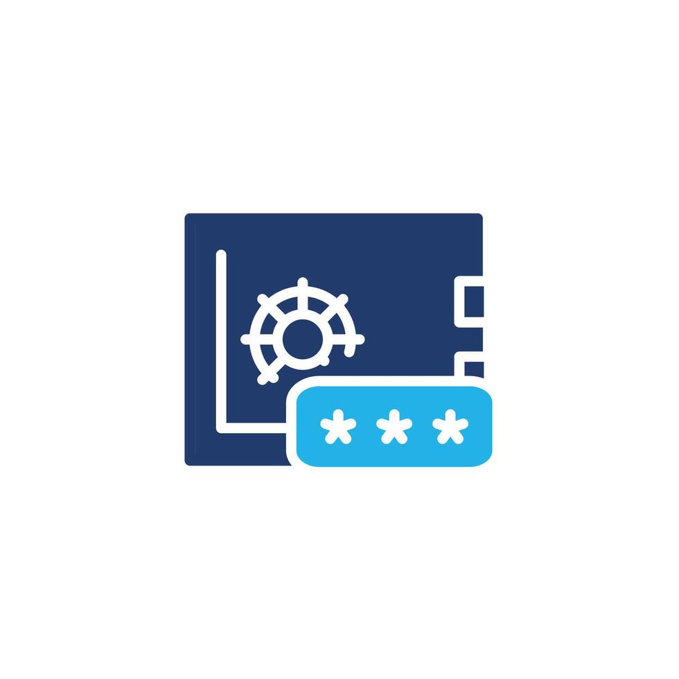 safe pasword colored icon design good for web or mobile app vector