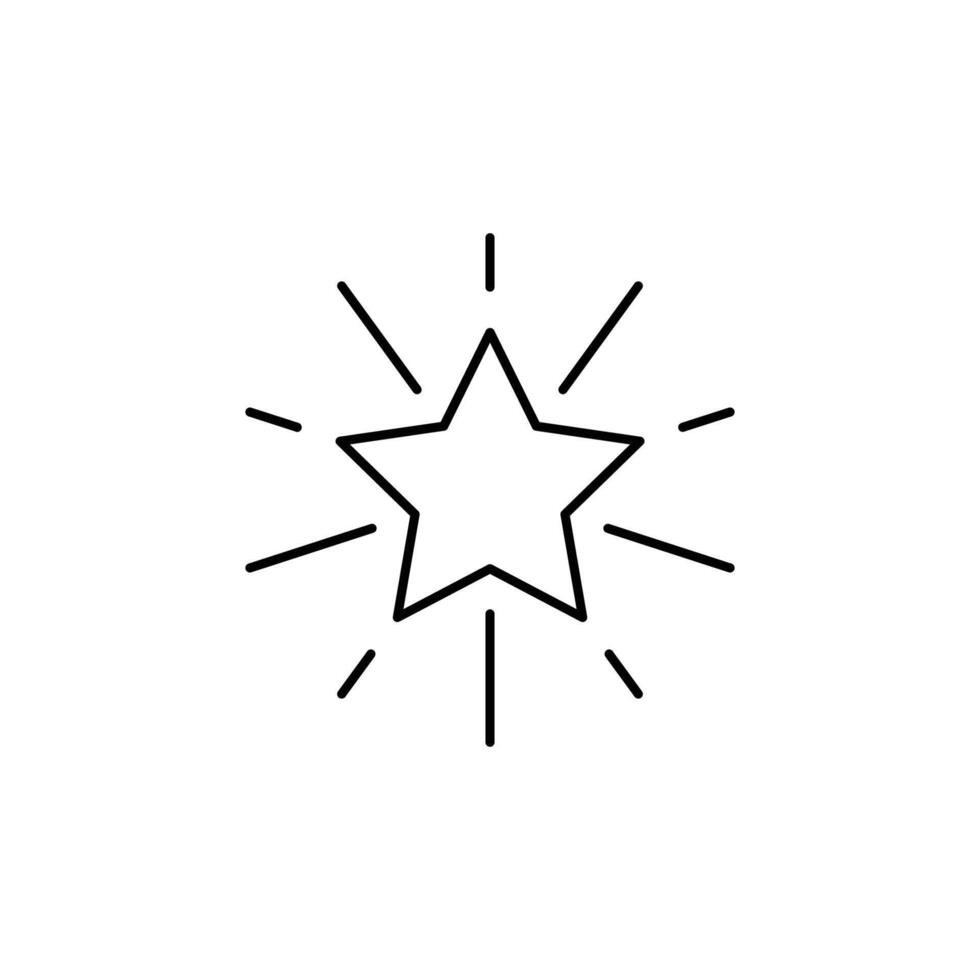 star thin outline icon design good for web or mobile app vector