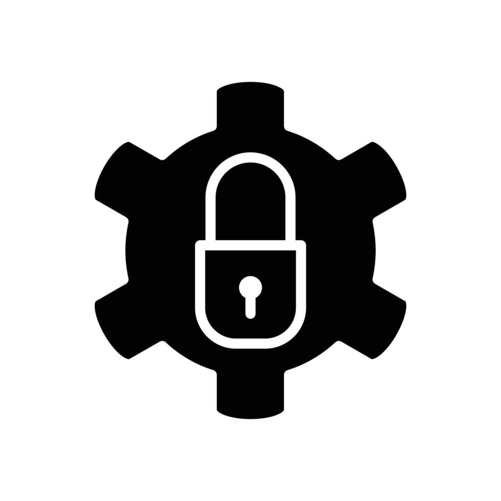 pasword setting solid icon design good for web or mobile app vector