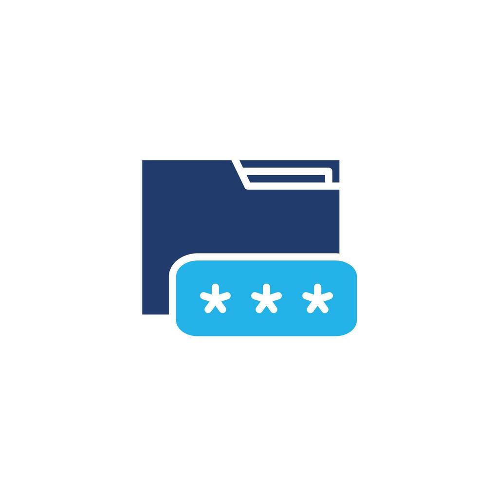 data security password colored icon design good for web or mobile app vector