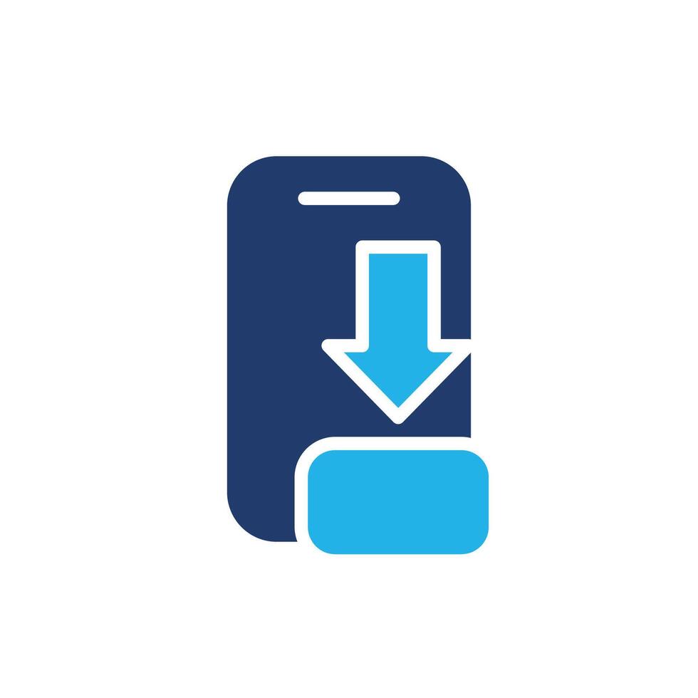 app downloader colored icon design good for web or mobile app vector