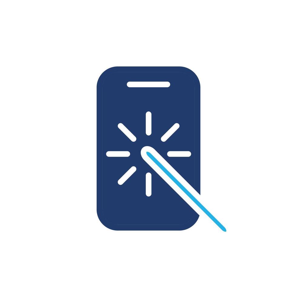 screen touch colored icon design good for web or mobile app vector
