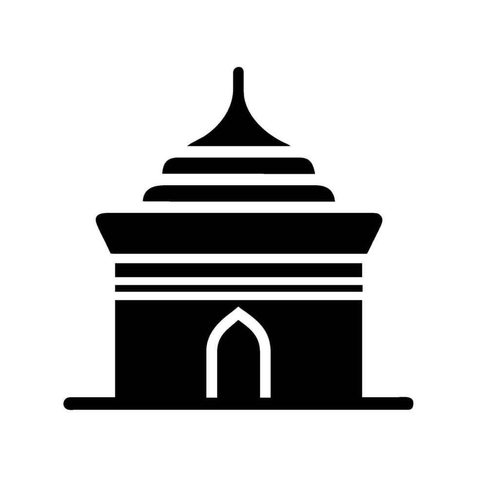 muslim palace icon isolated vector