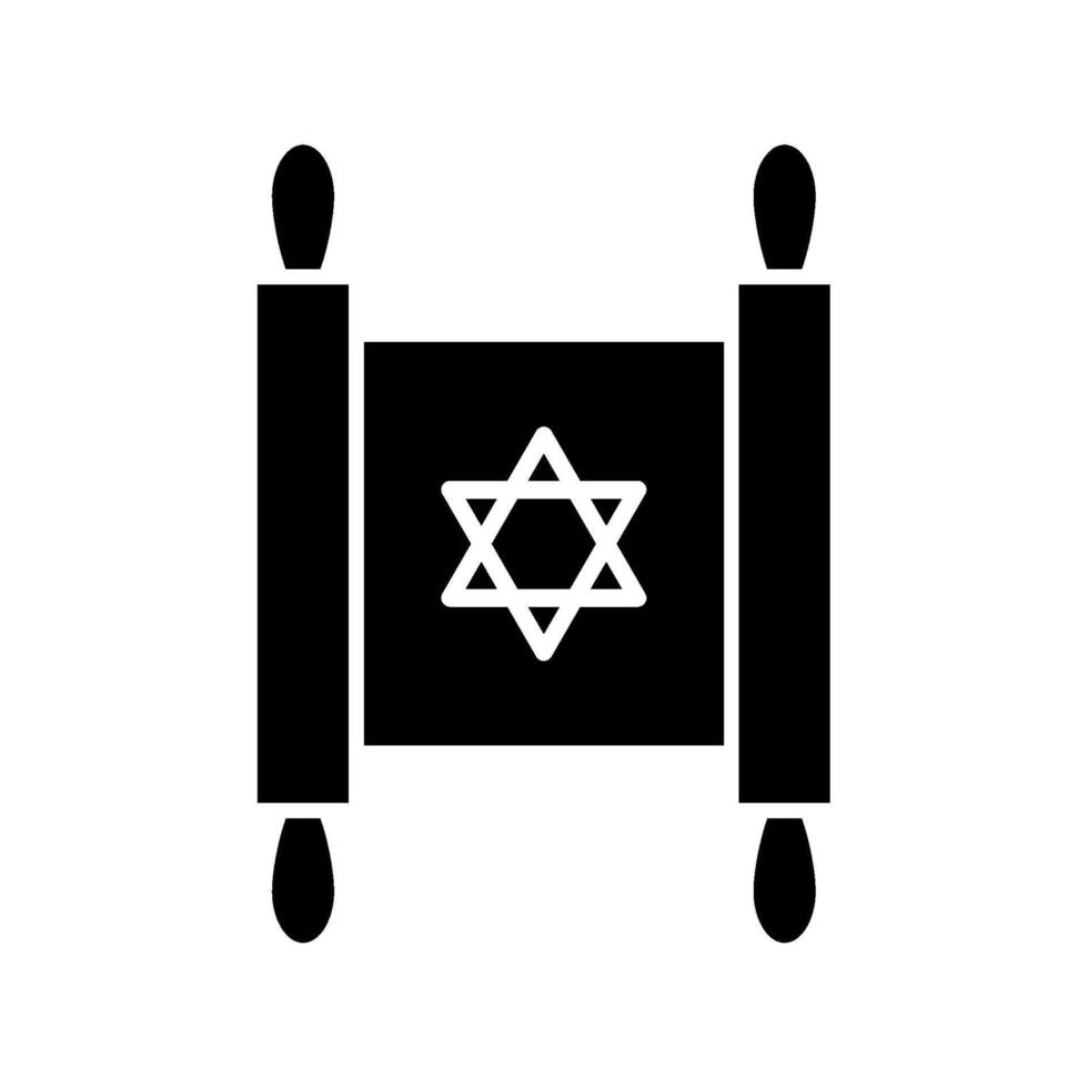 torah scroll icon isolated vector