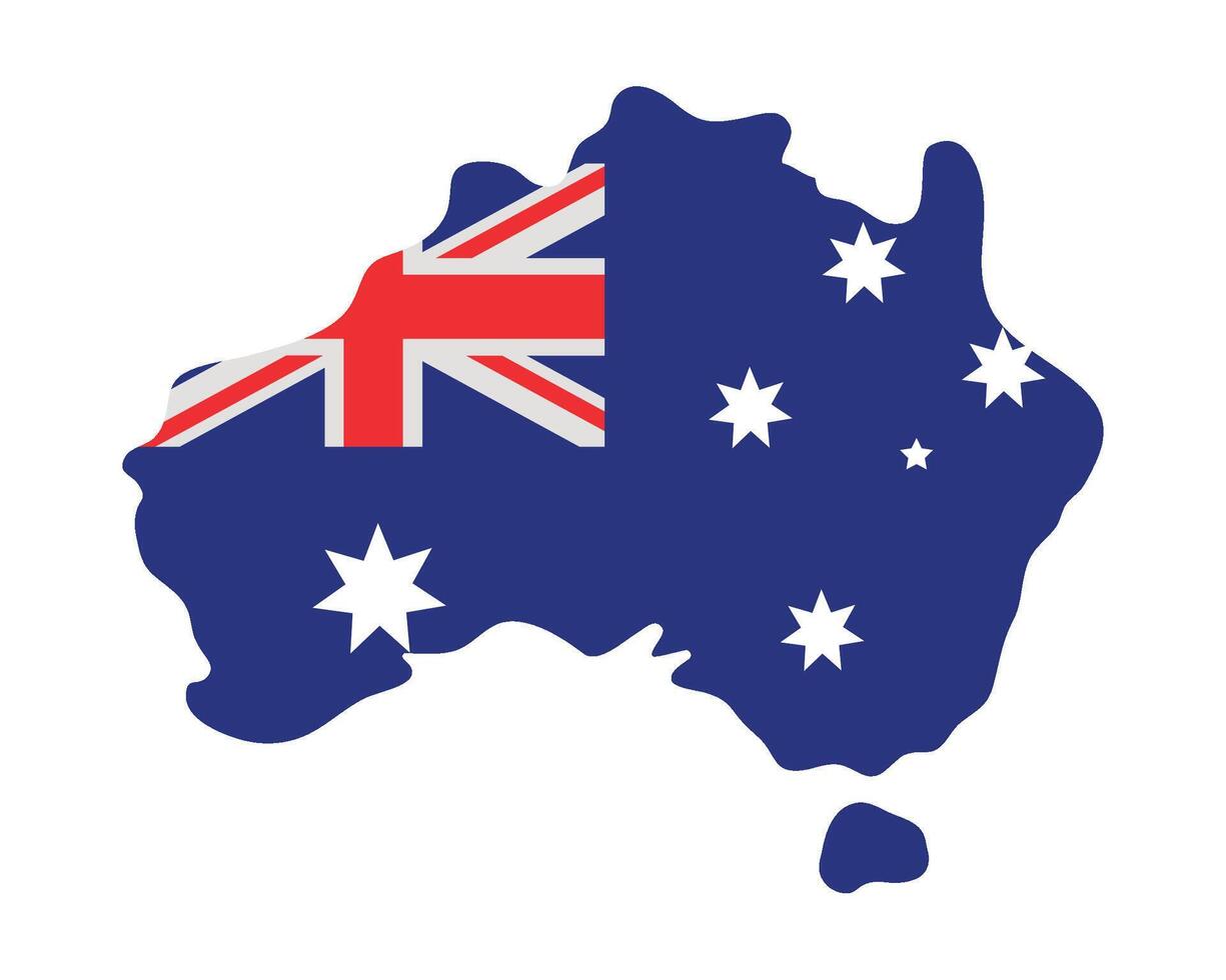 australia map illustration isolated vector