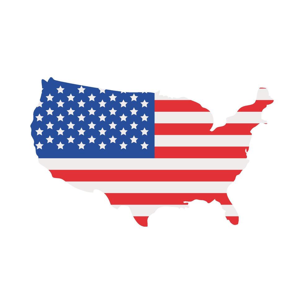 United States map icon vector
