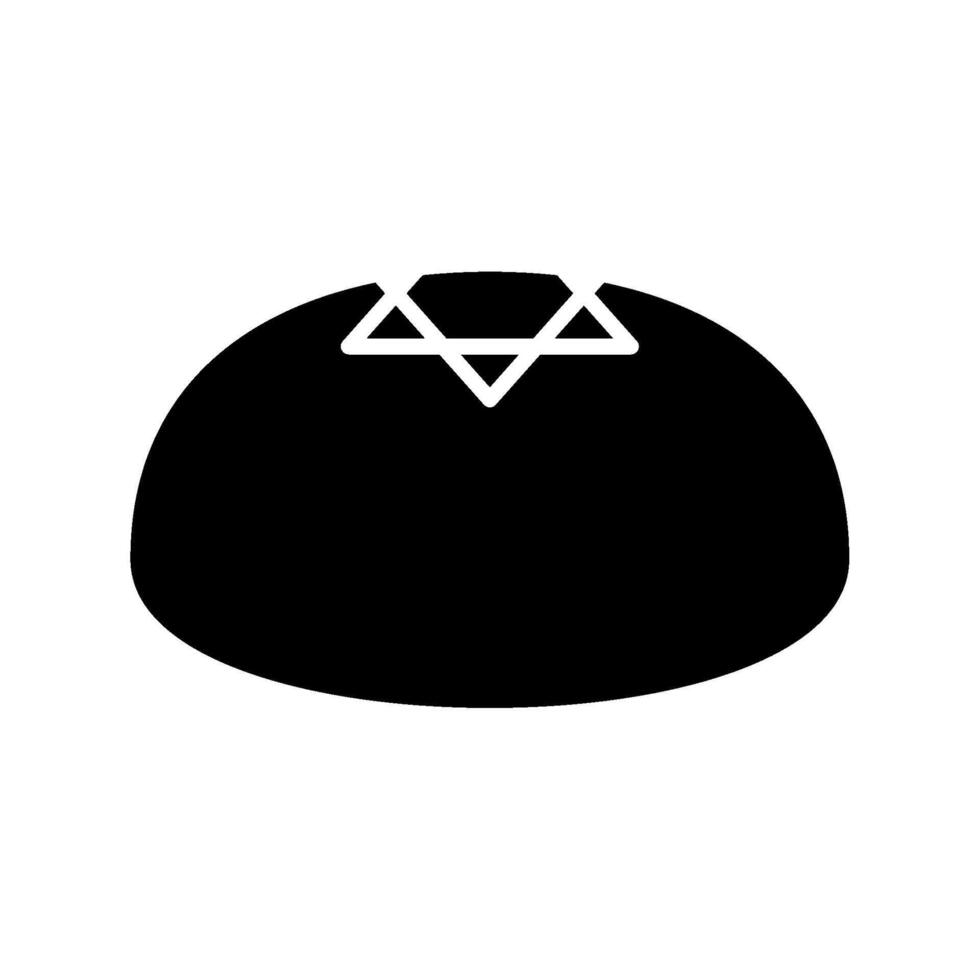 Kipa hat icon isolated vector