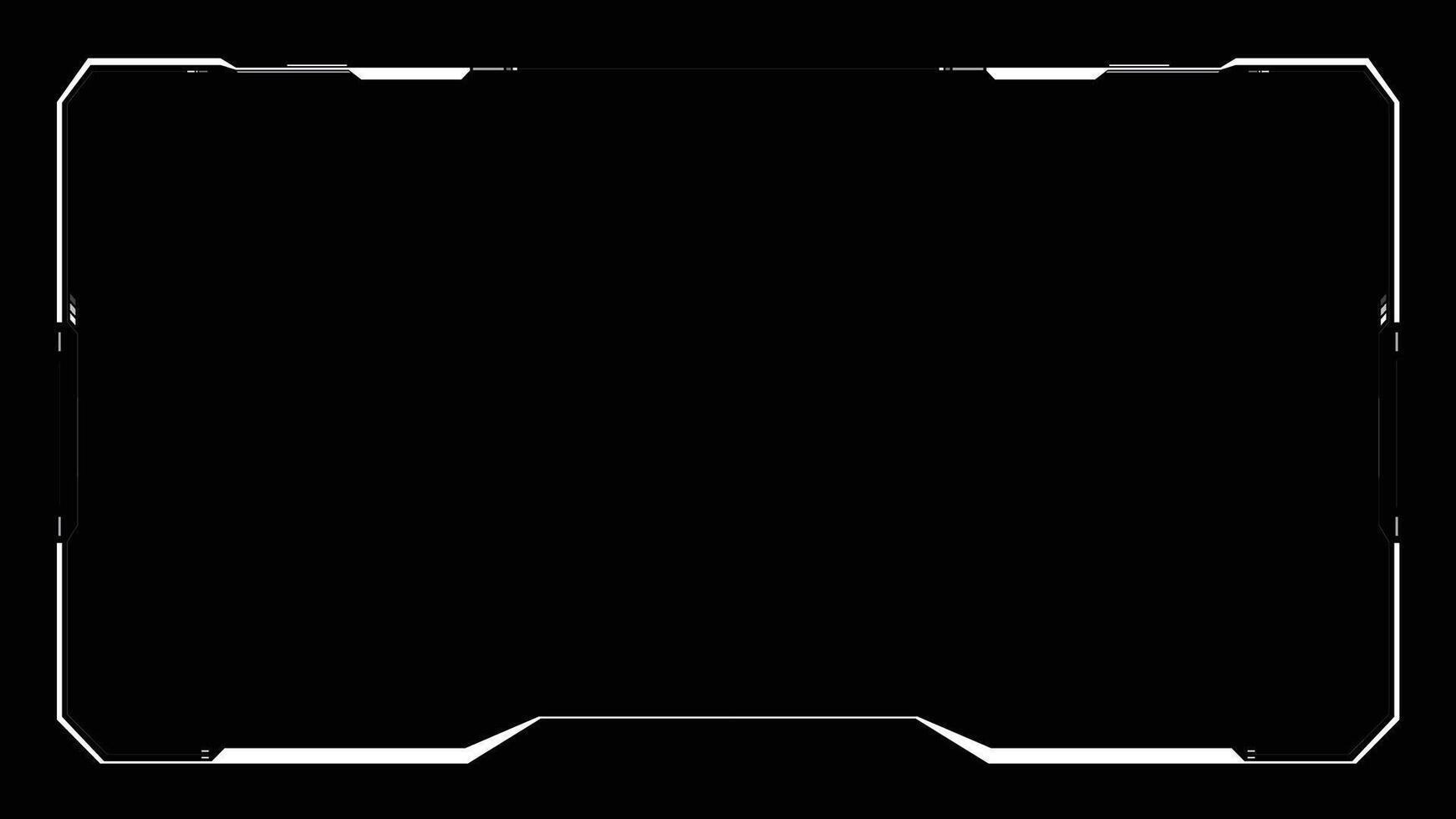 Digital design frame panel vector