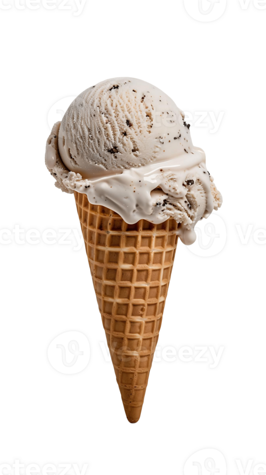 Waffle Cone Ice Cream Scoop Cutout png