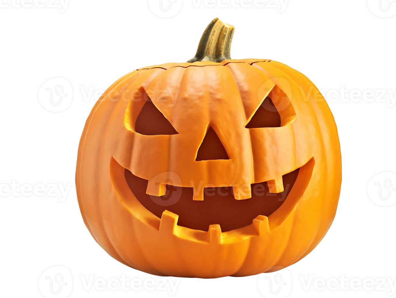 Halloween Pumpkin Isolated on Transparent Background png