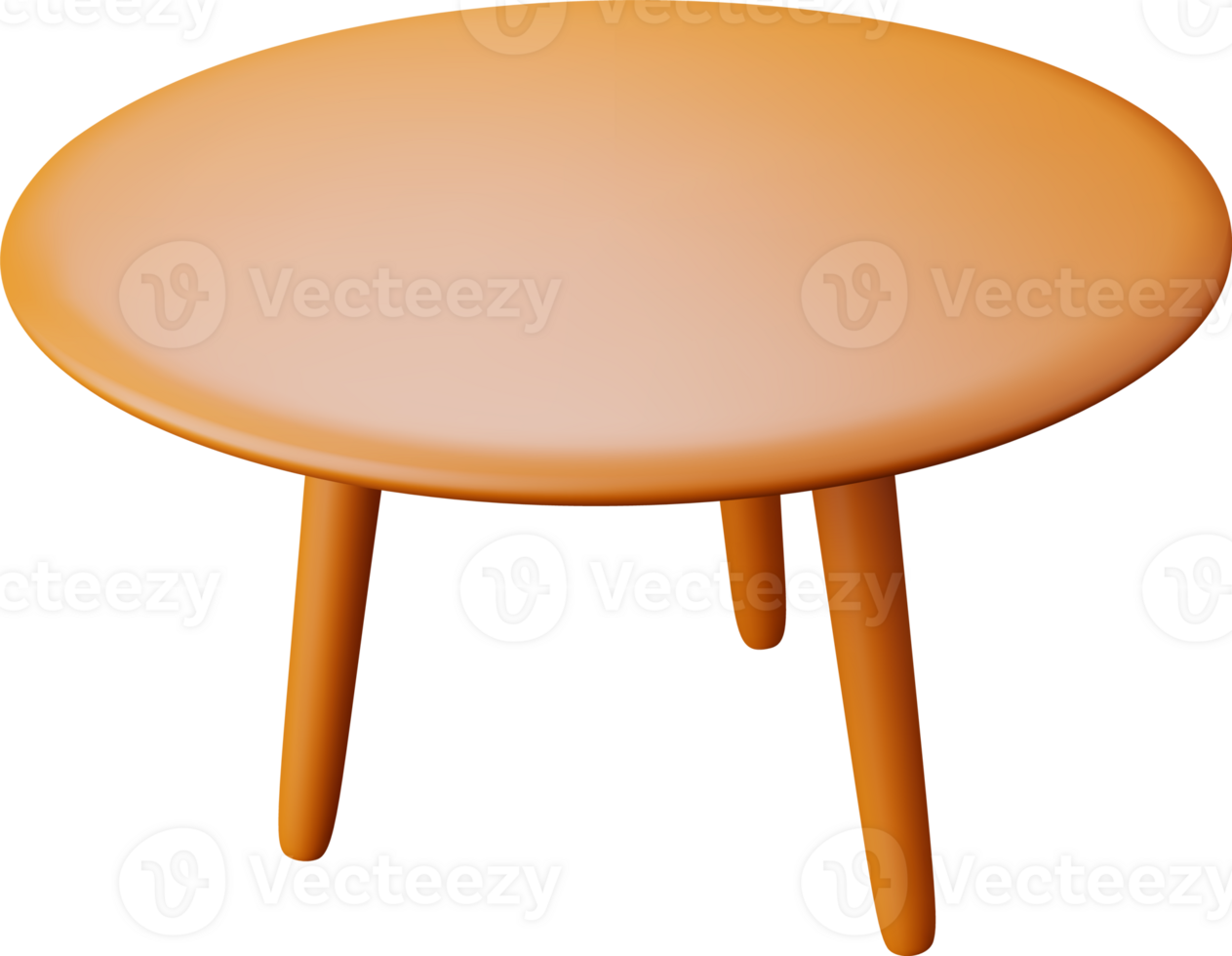 3d wooden table stand with legs icon png