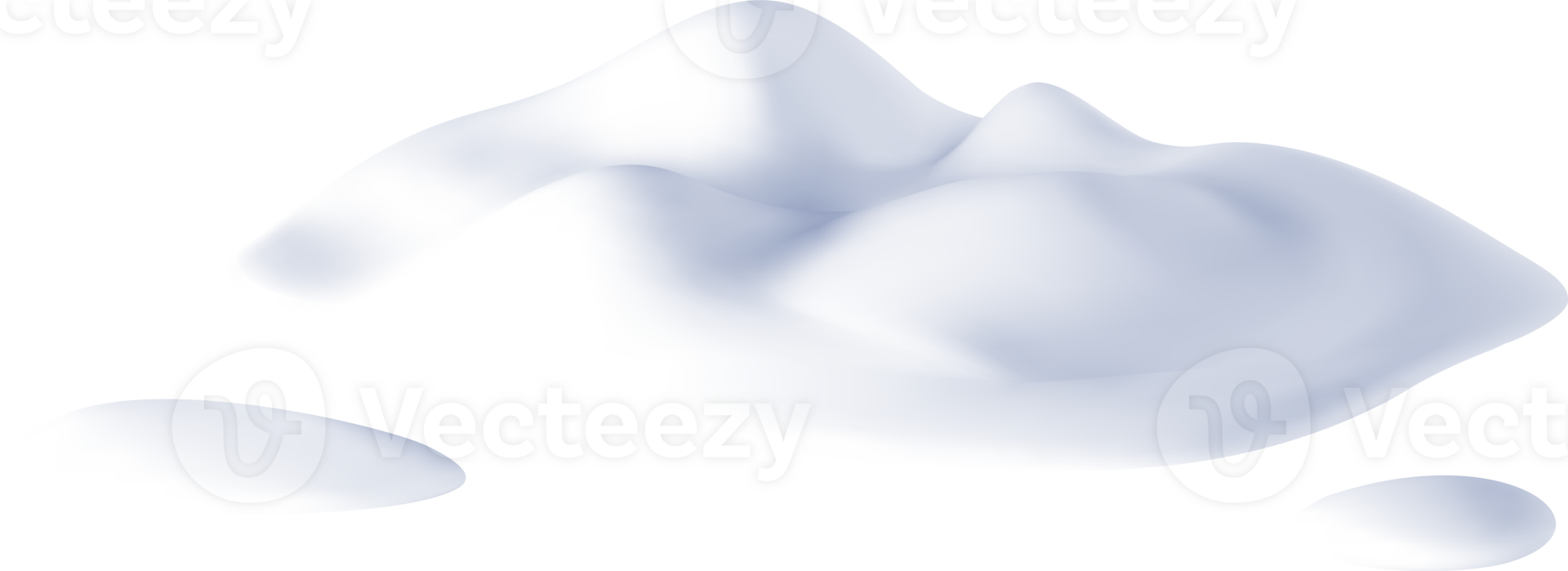 3D Snow Shapes Snowdrift png