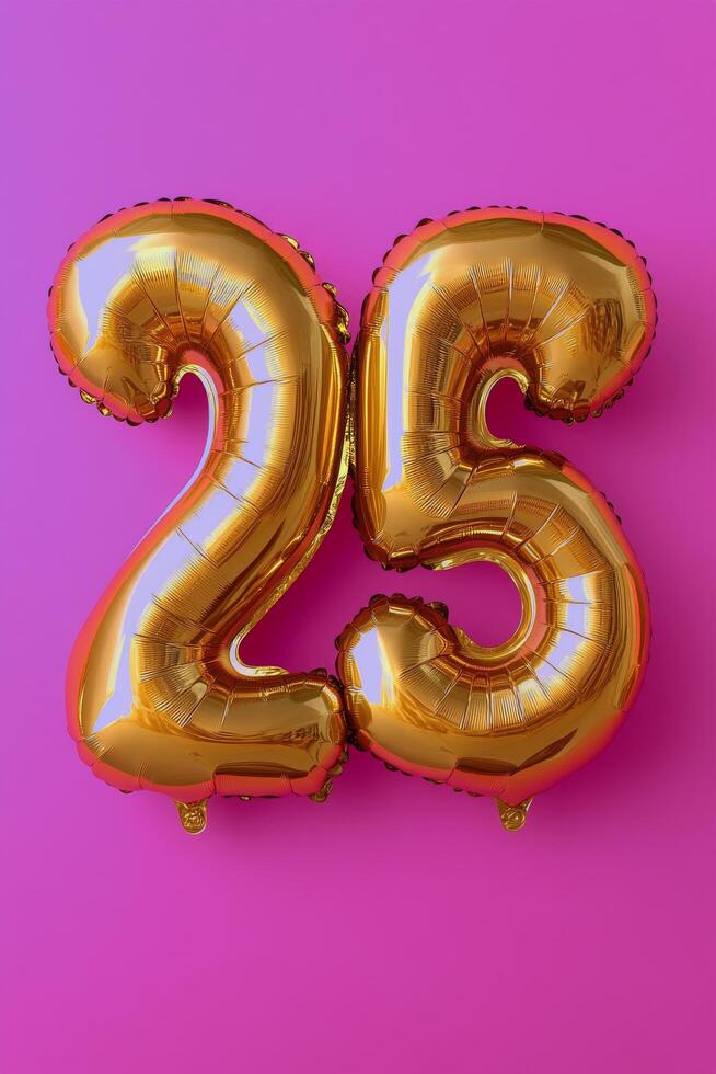 A vibrant display of golden balloons against a pink backdrop photo