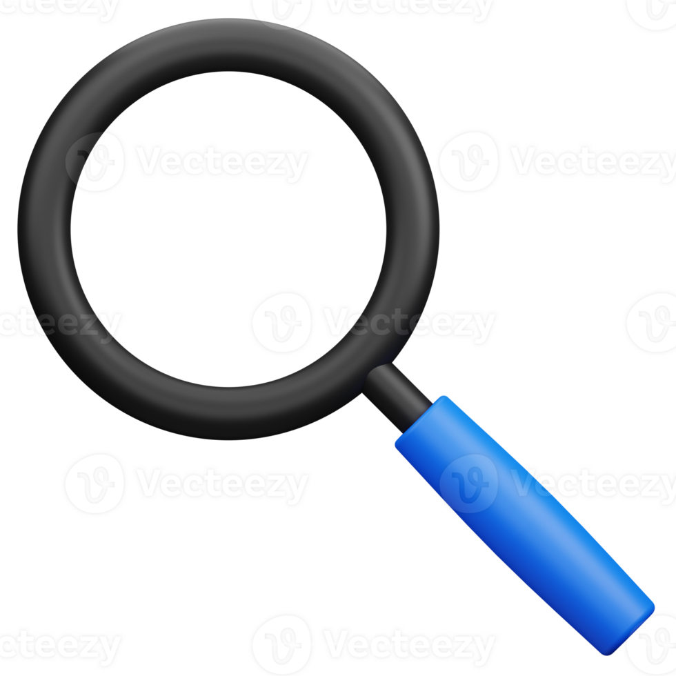 Search Found 3D Illustration png