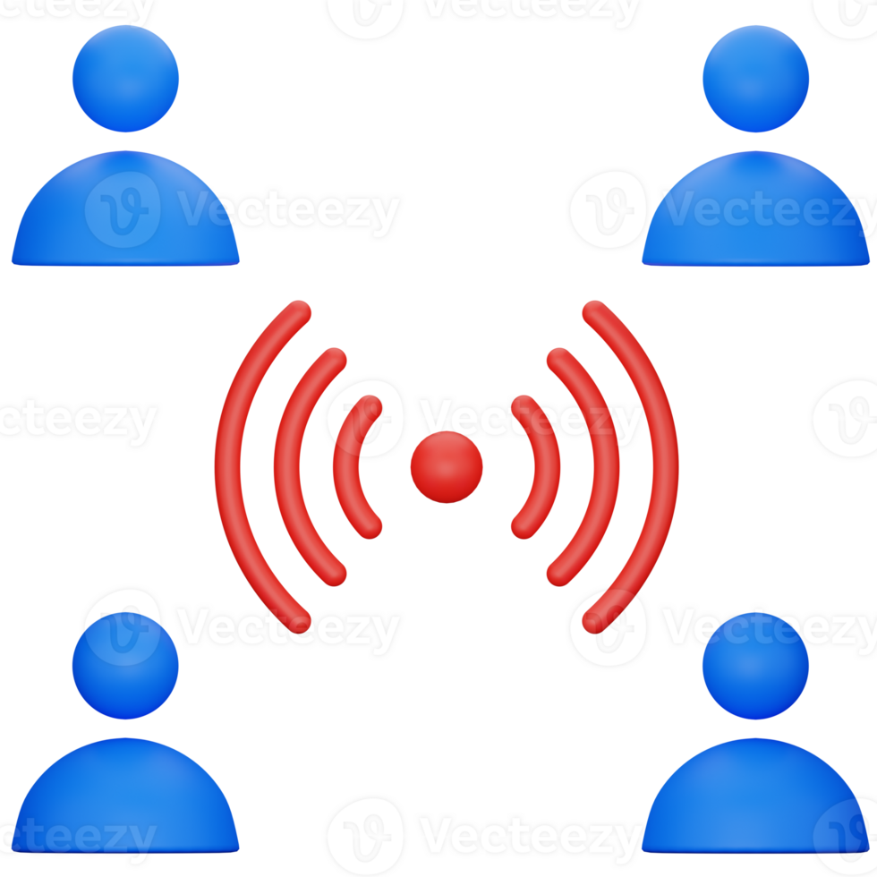 People Collaboration 3D Illustration png