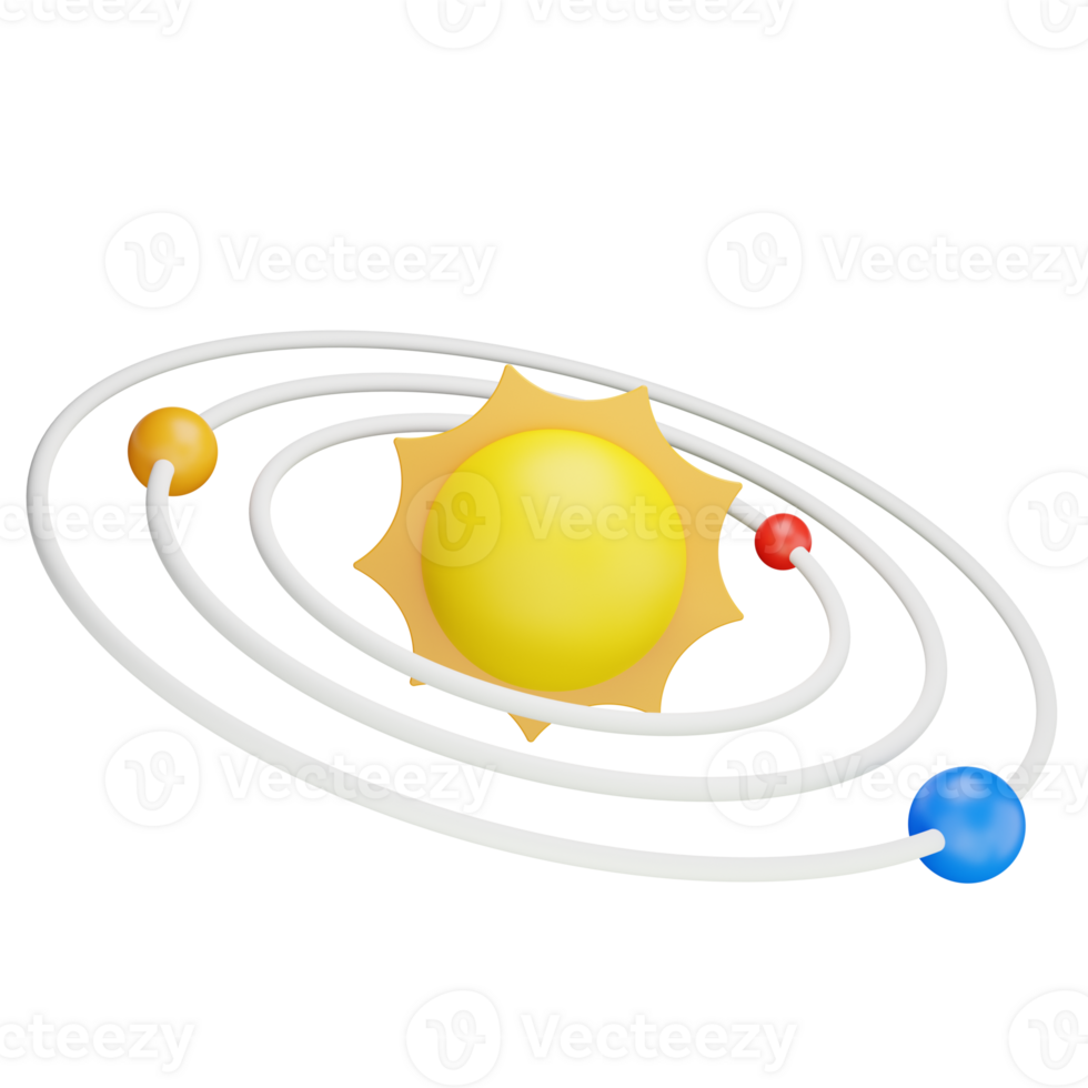 Astronomy Planet 3D Illustration png