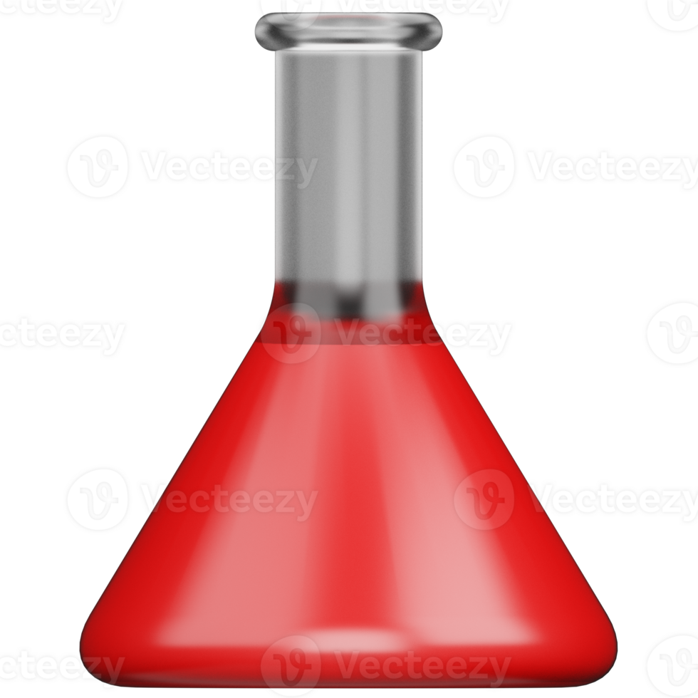 Science Flask 3D Illustration png