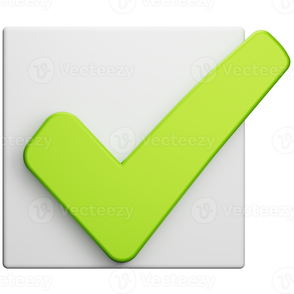 Verification Label 3D Illustration png