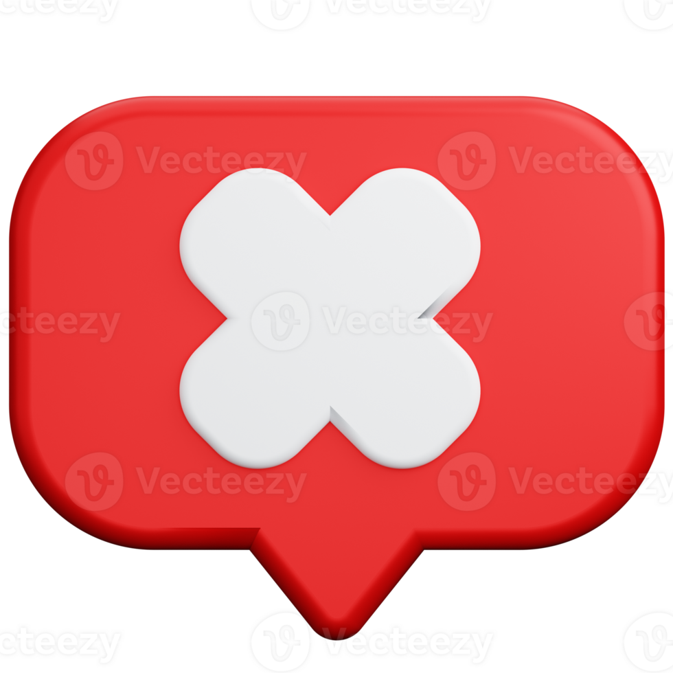 3D Render of Reject Chat png