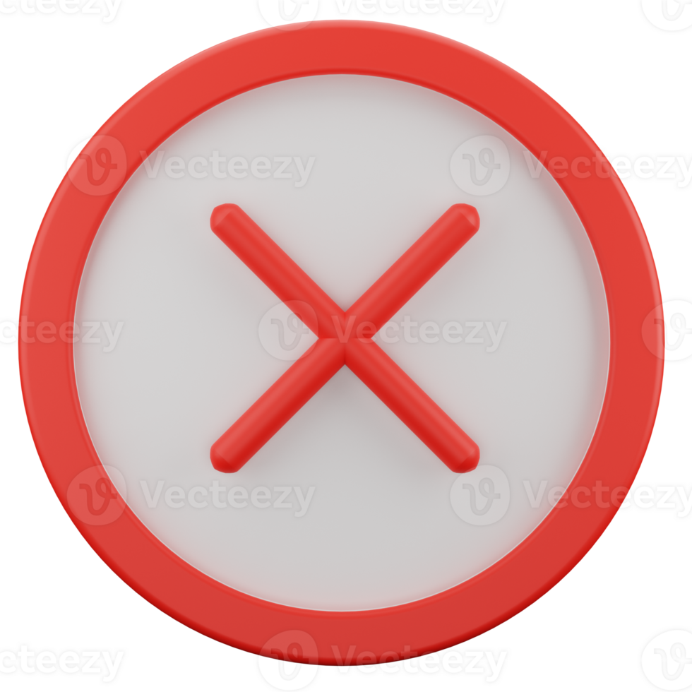 Wrong Label 3D Illustration png