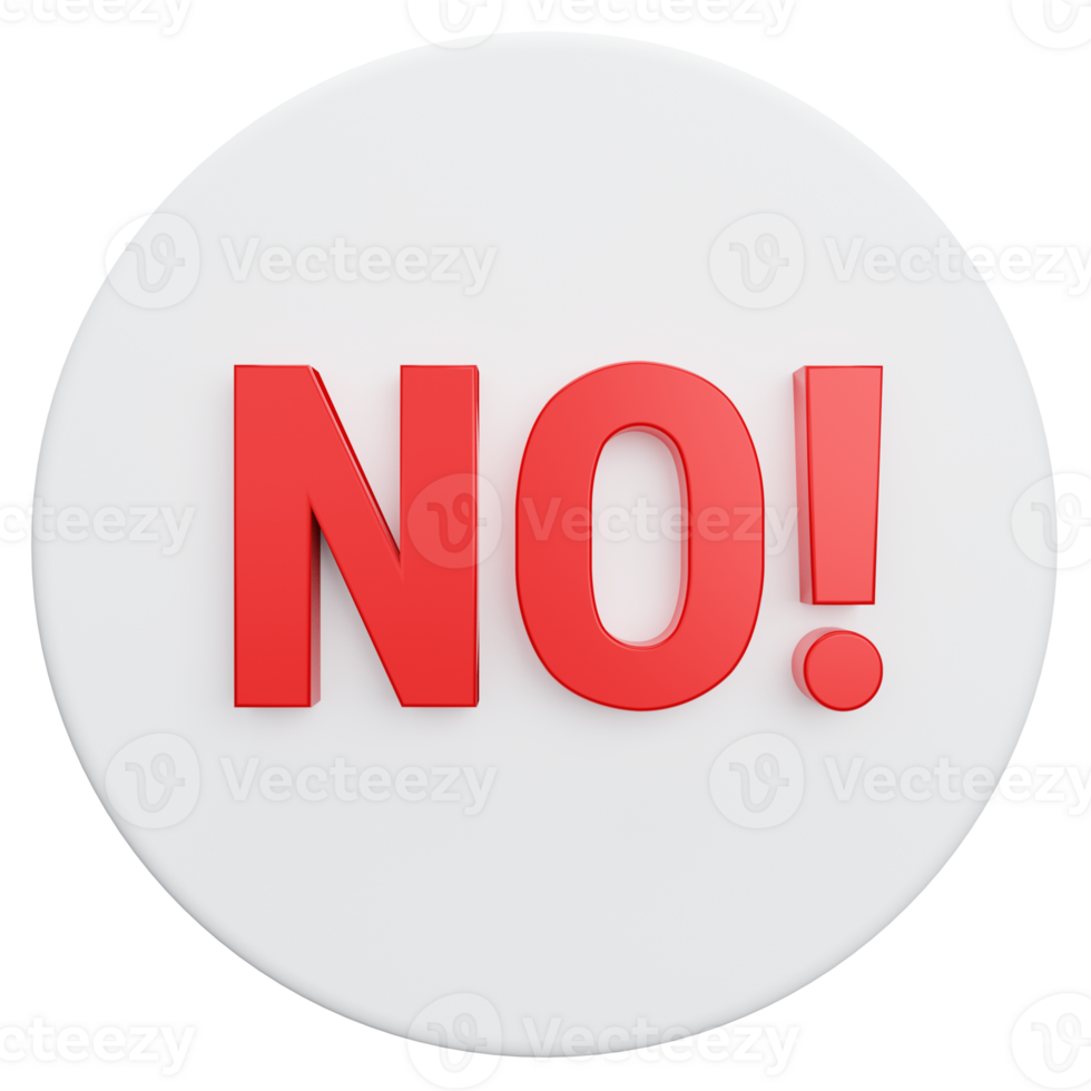 3D Render of Stop Sign png
