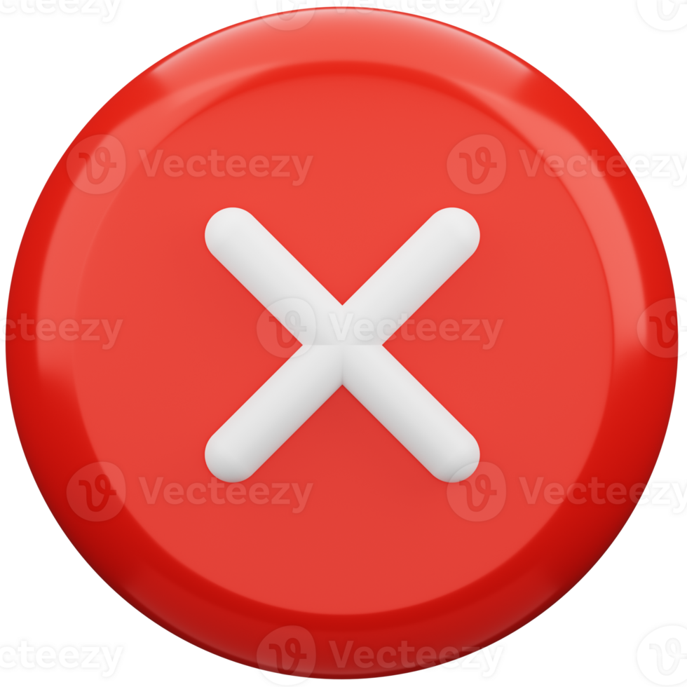 Wrong 3D Illustration png