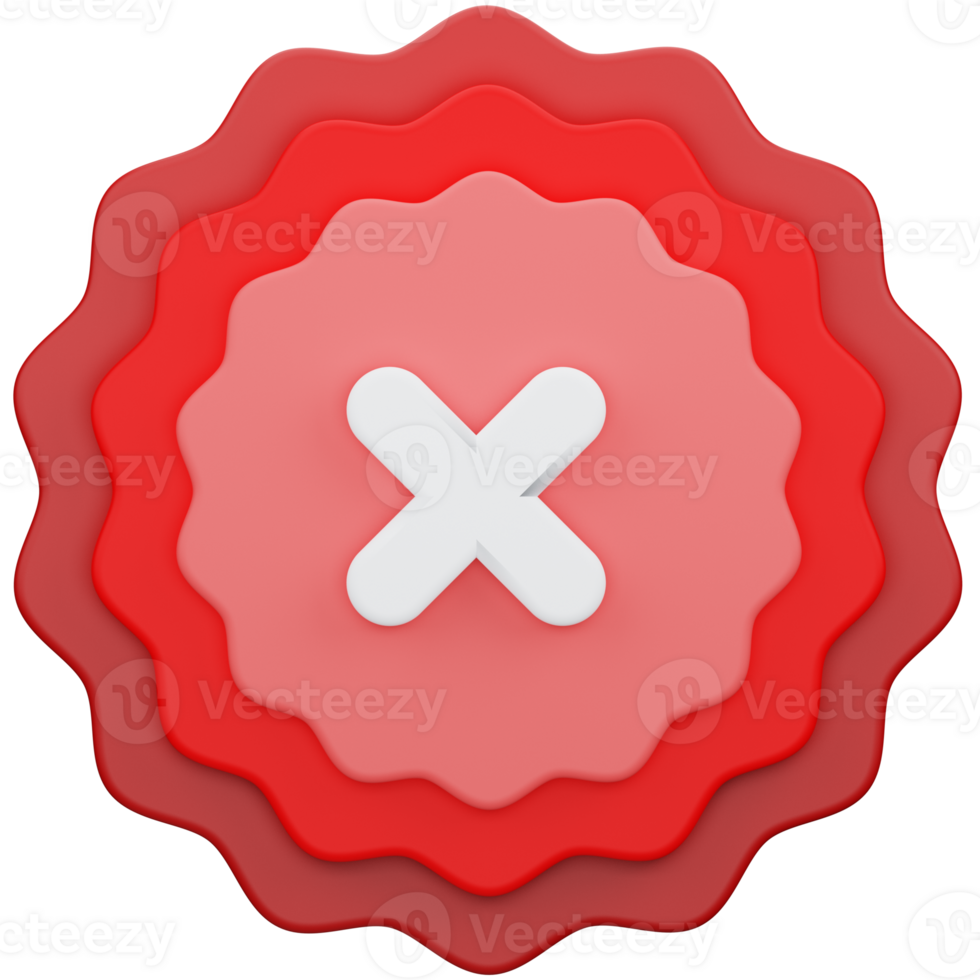Reject 3D Illustration png
