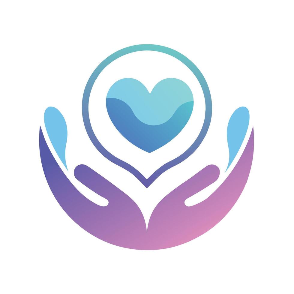 A Symbol of Compassion and Caring Hands Logo vector