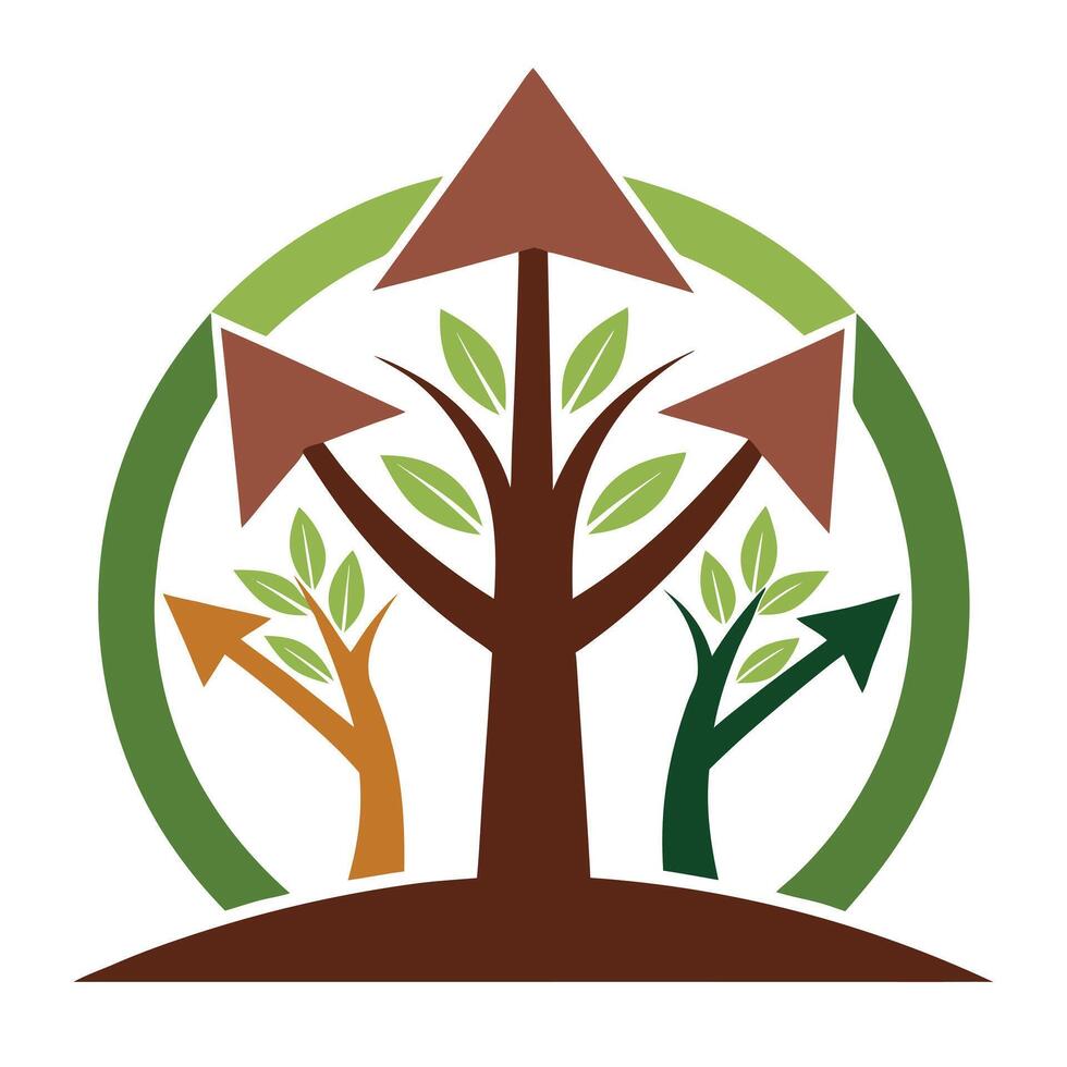 The logo for the tree of life vector
