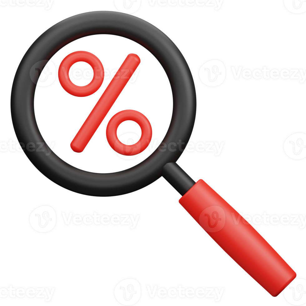 3D Render of Find Discount png
