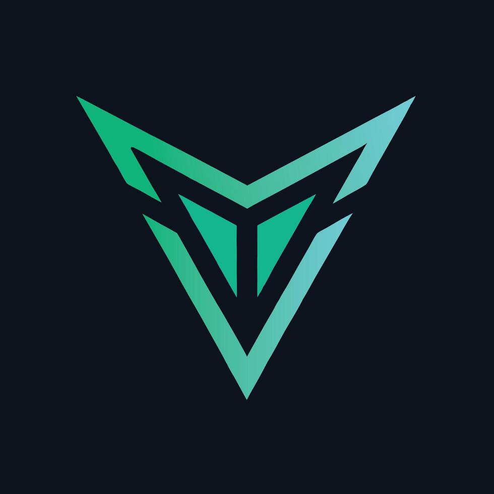 A Sharp and Dynamic Arrowhead Logo Design vector