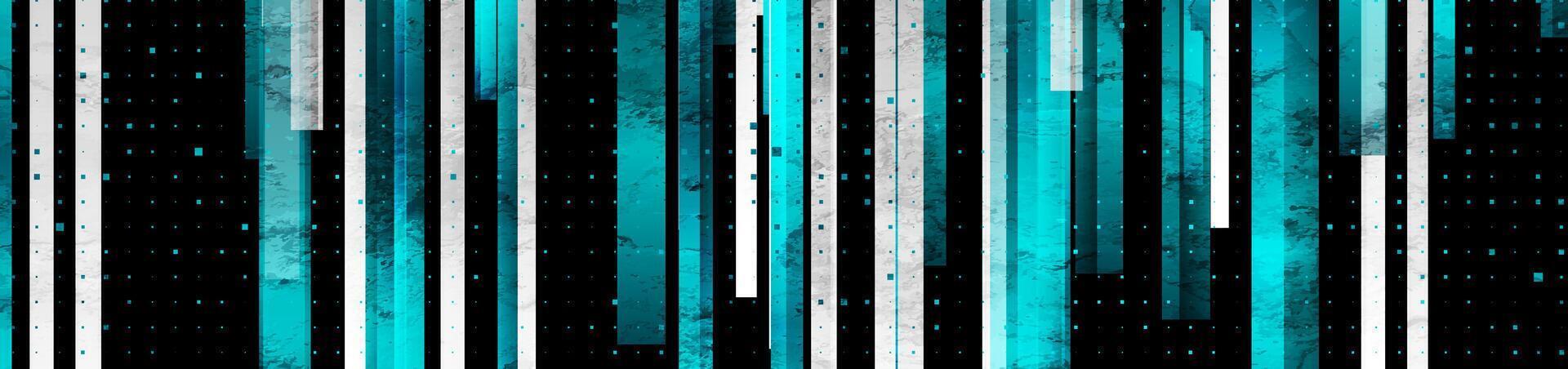 Blue grey grunge stripes abstract geometric tech background vector
