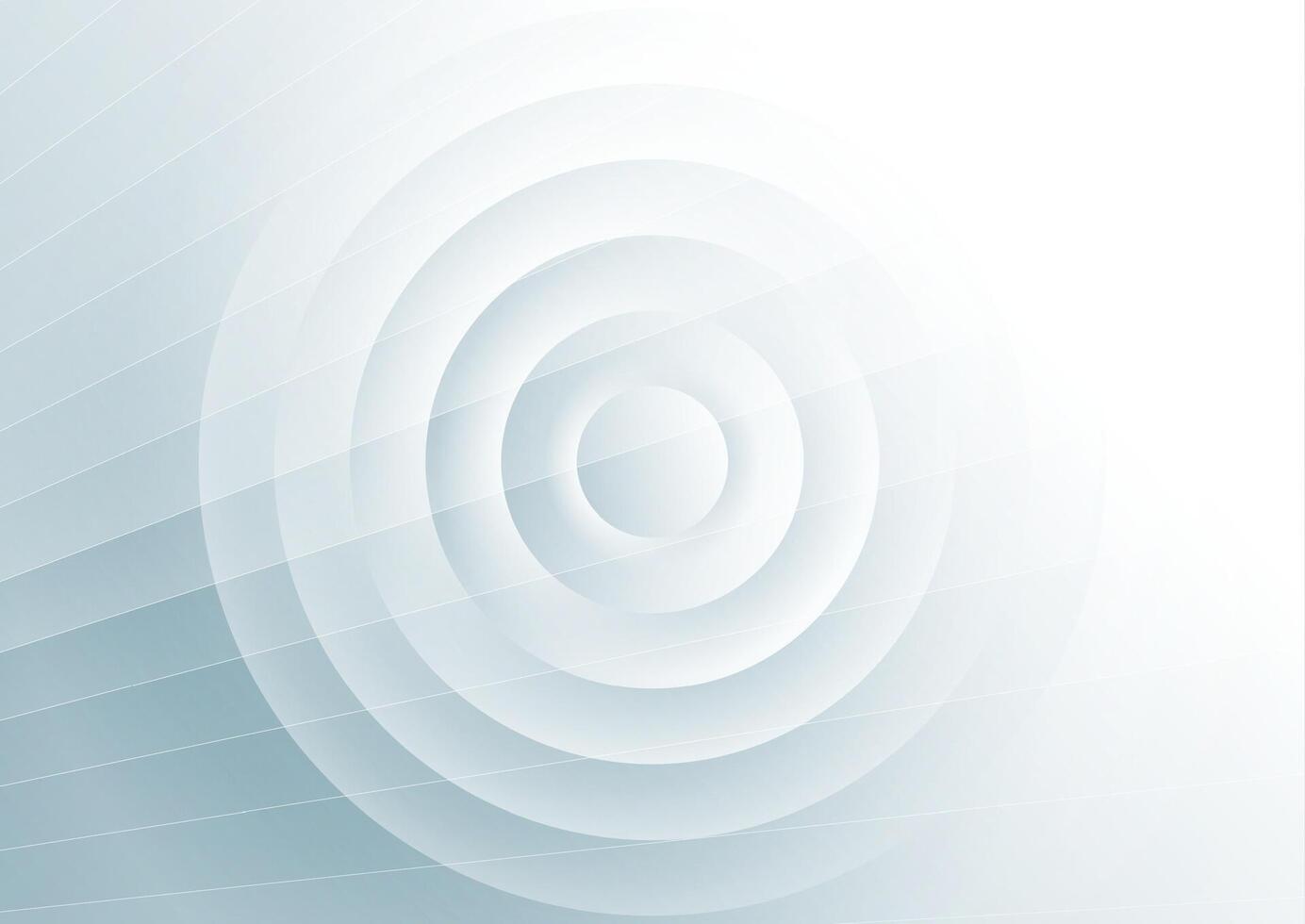 Blue white abstract minimal background with glossy circles vector