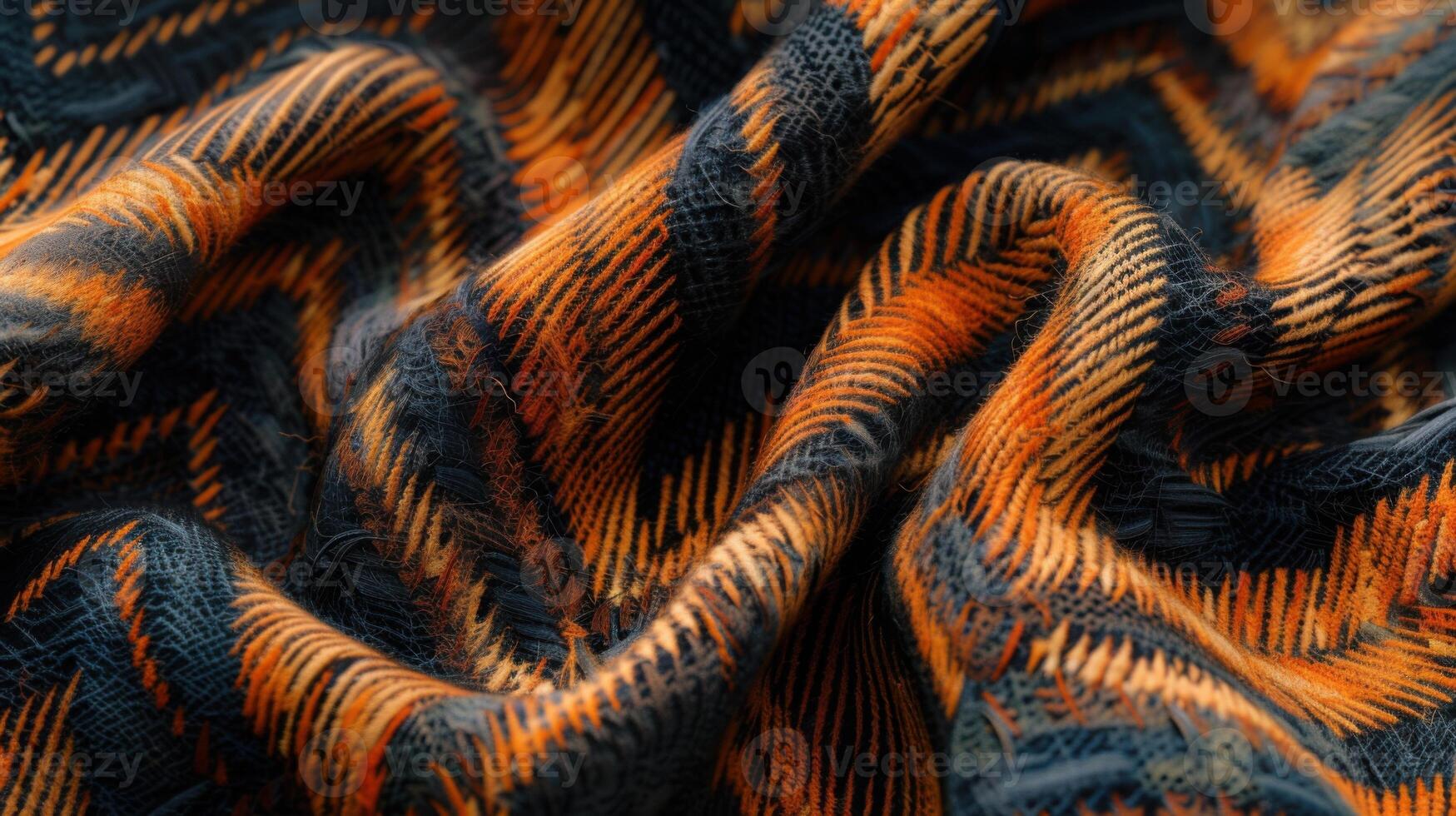 Warm woolen plaid texture background photo