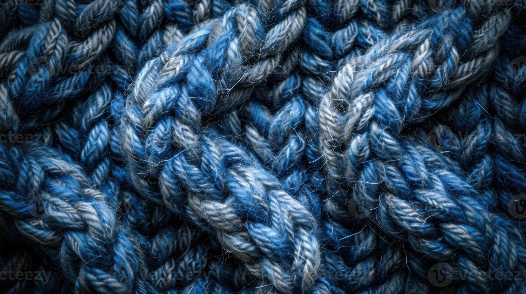 Close-up of woolen knit texture background photo