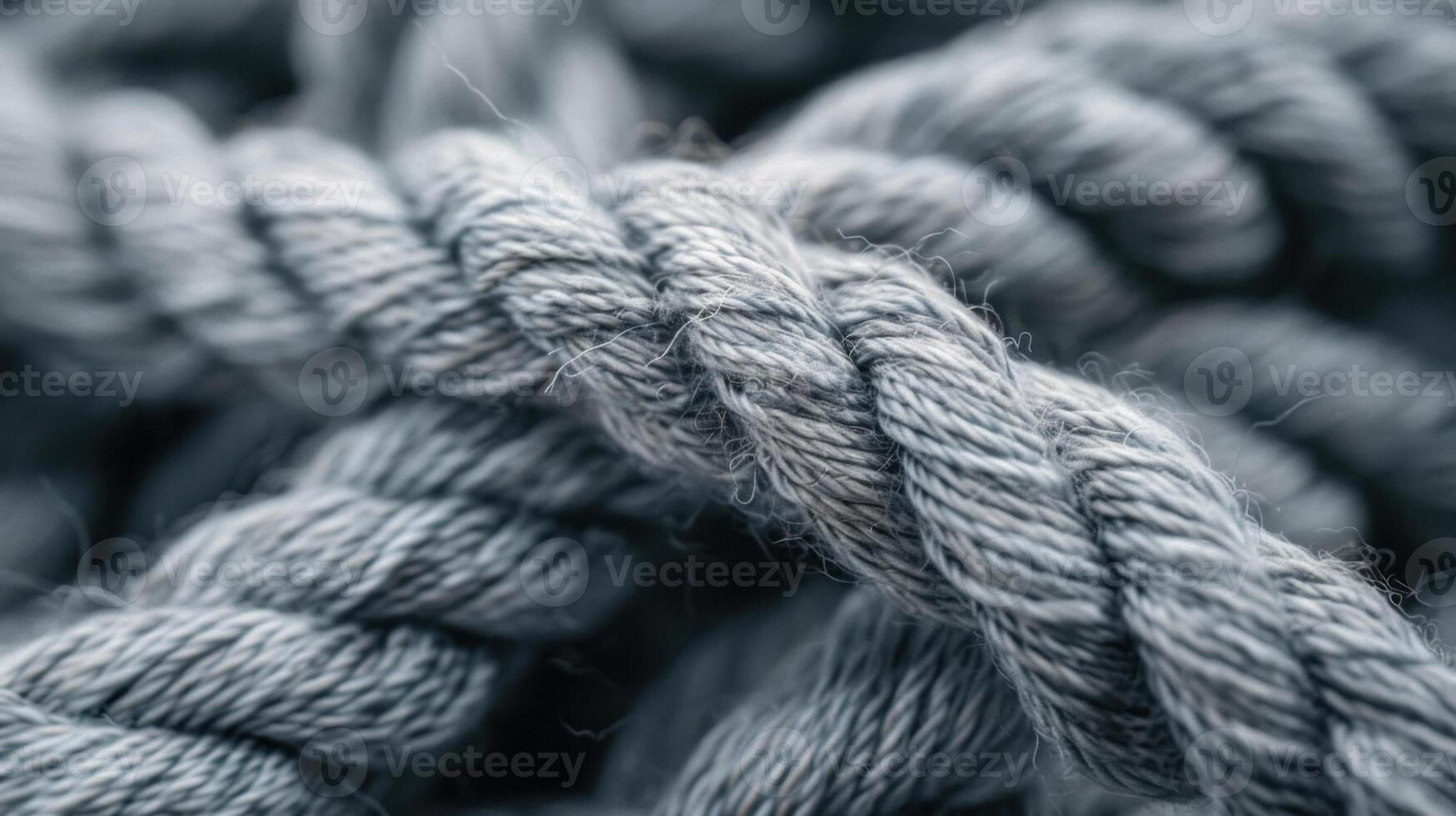 Yarn with intricate knots and loops photo