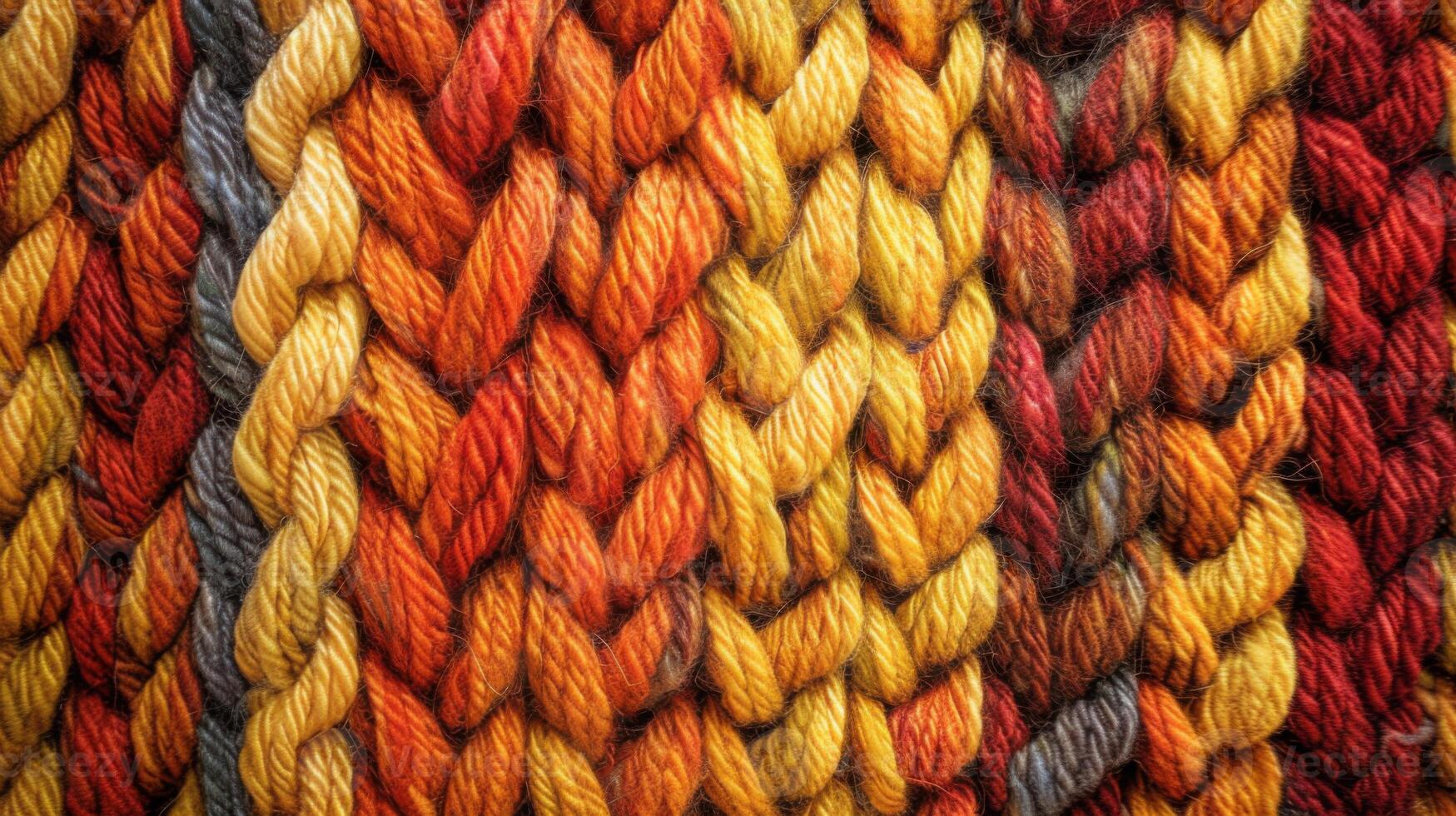 Woolen texture in autumn colors photo