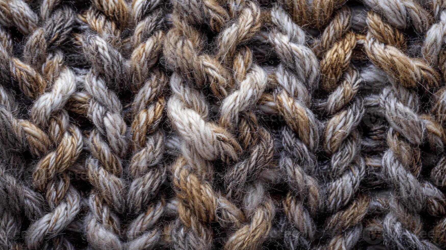 Close-up of woolen knit texture background photo