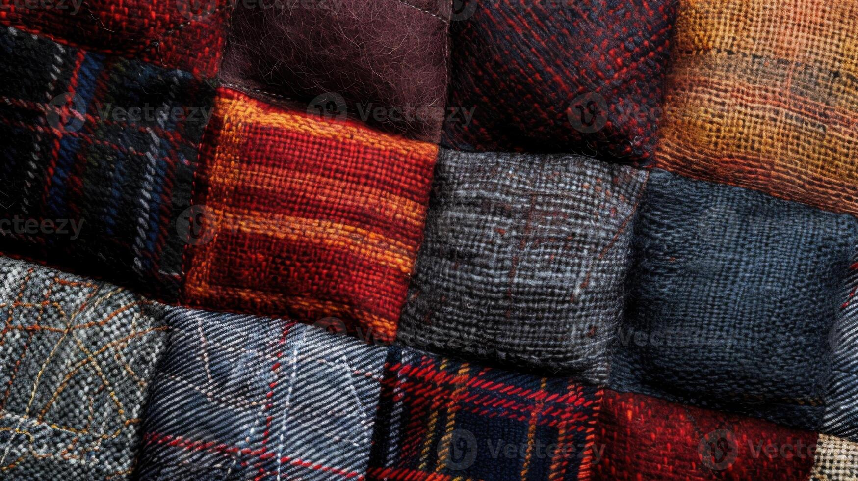 Patchwork quilt texture abstract background photo