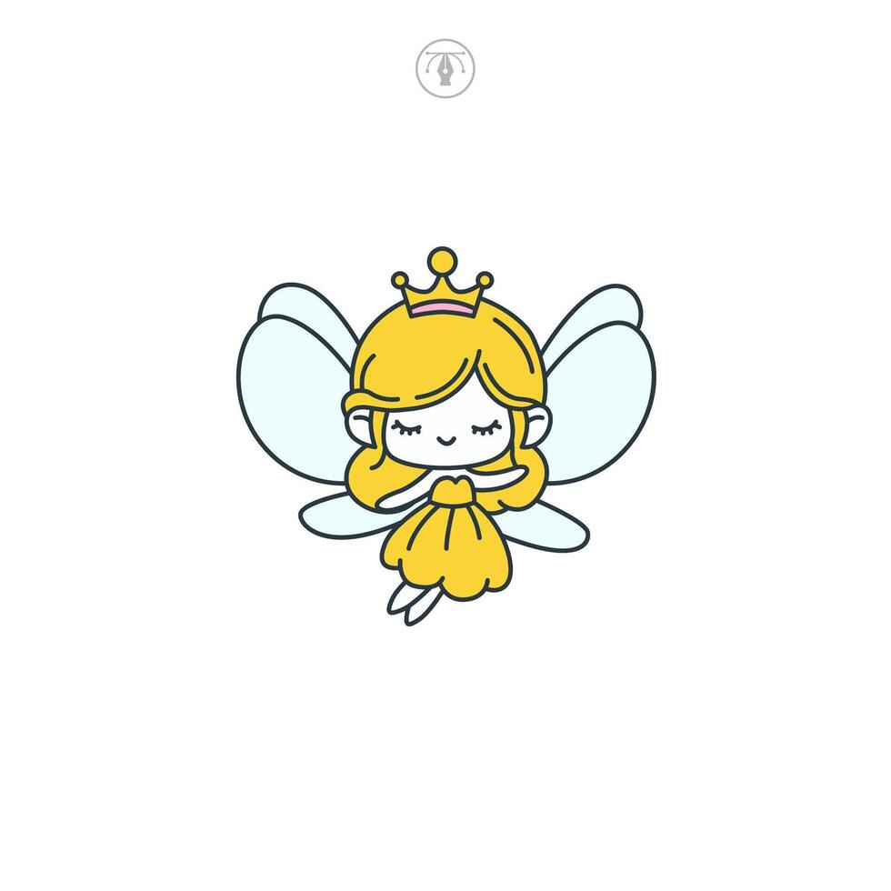 Fairy icon symbol illustration isolated on white background vector