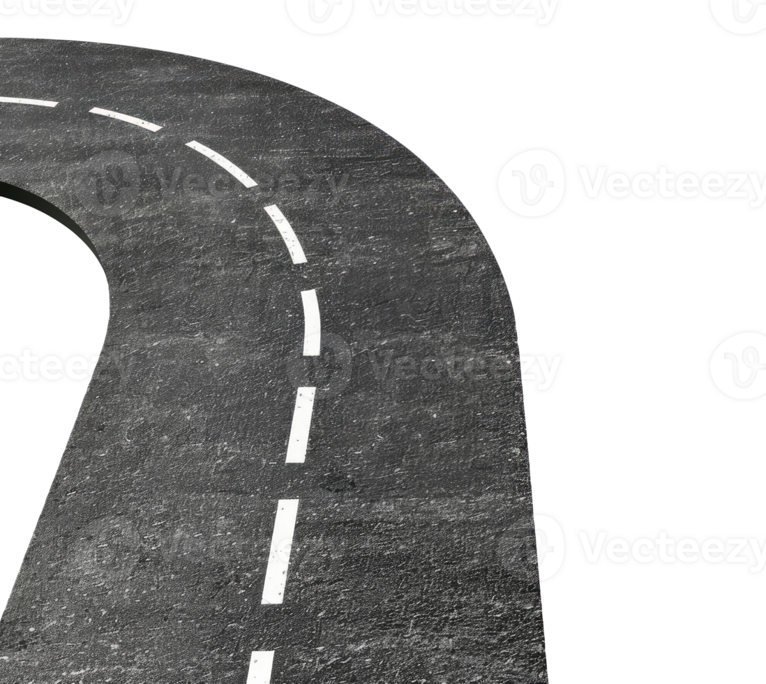 Turn of Asphalt Road png