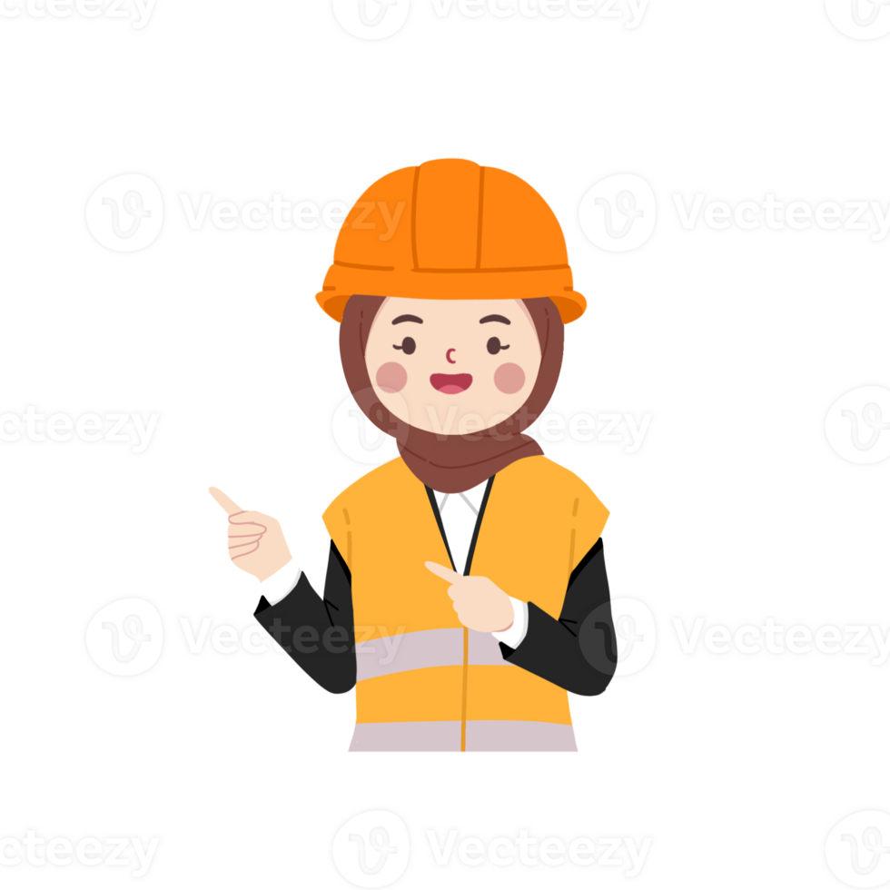 illustration of construction presentation pose worker png