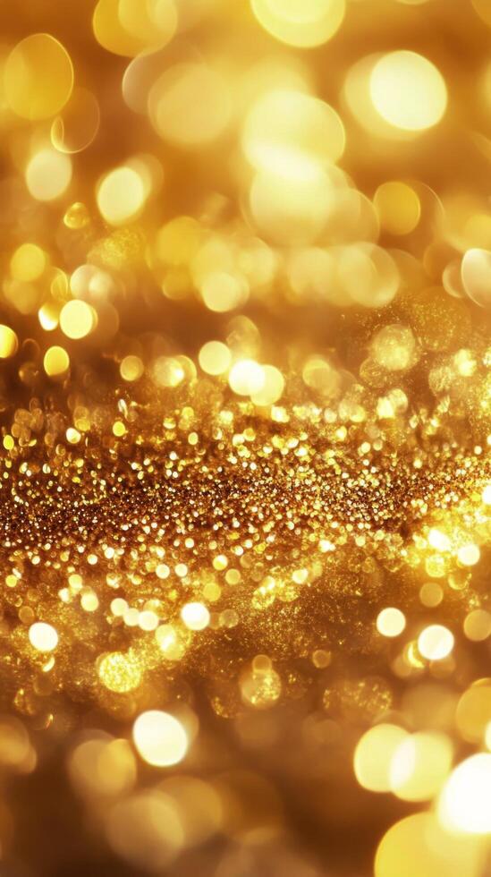 Shimmering gold texture with glowing particles creating a dazzling background effect photo