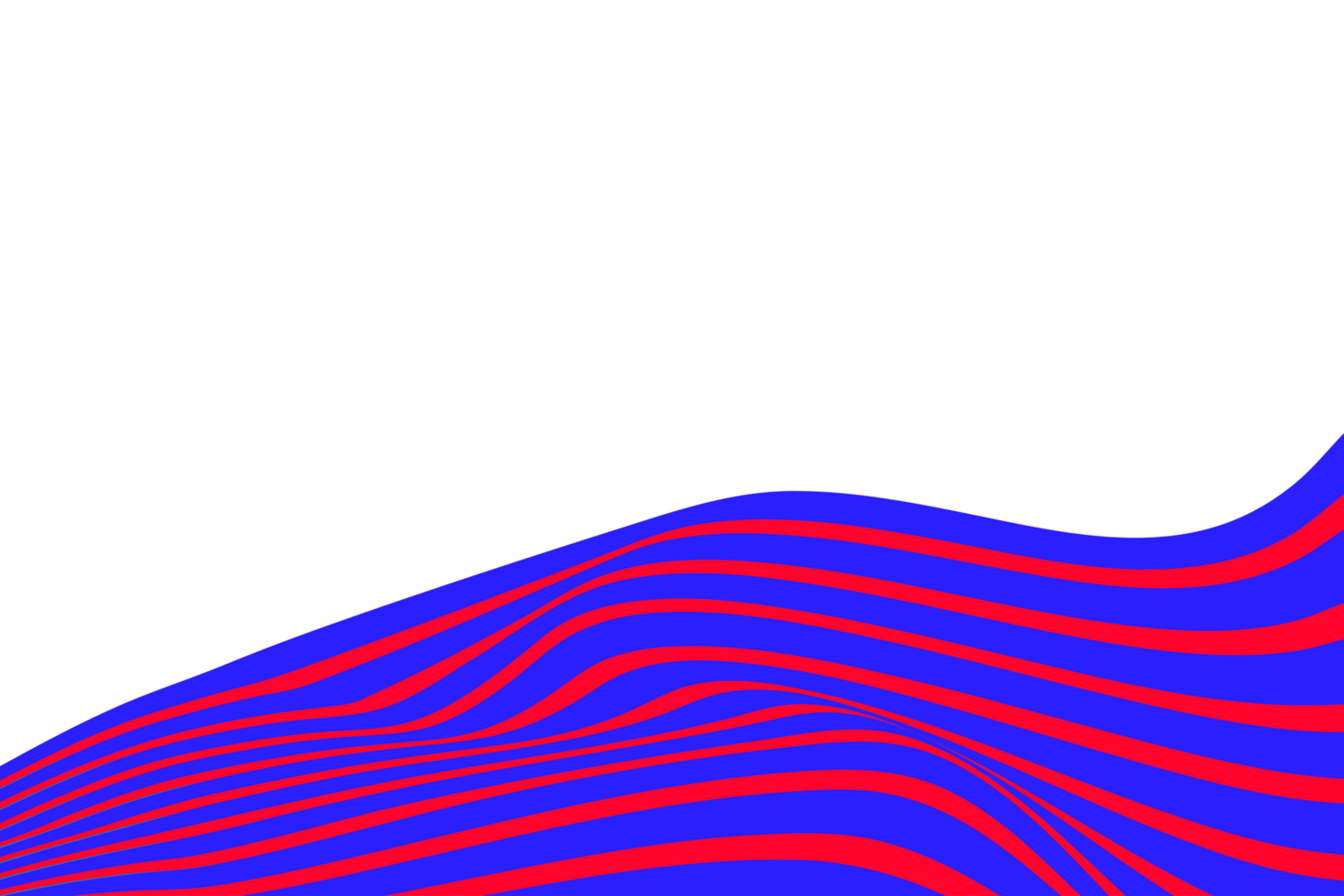 blue and red waves transparent background png