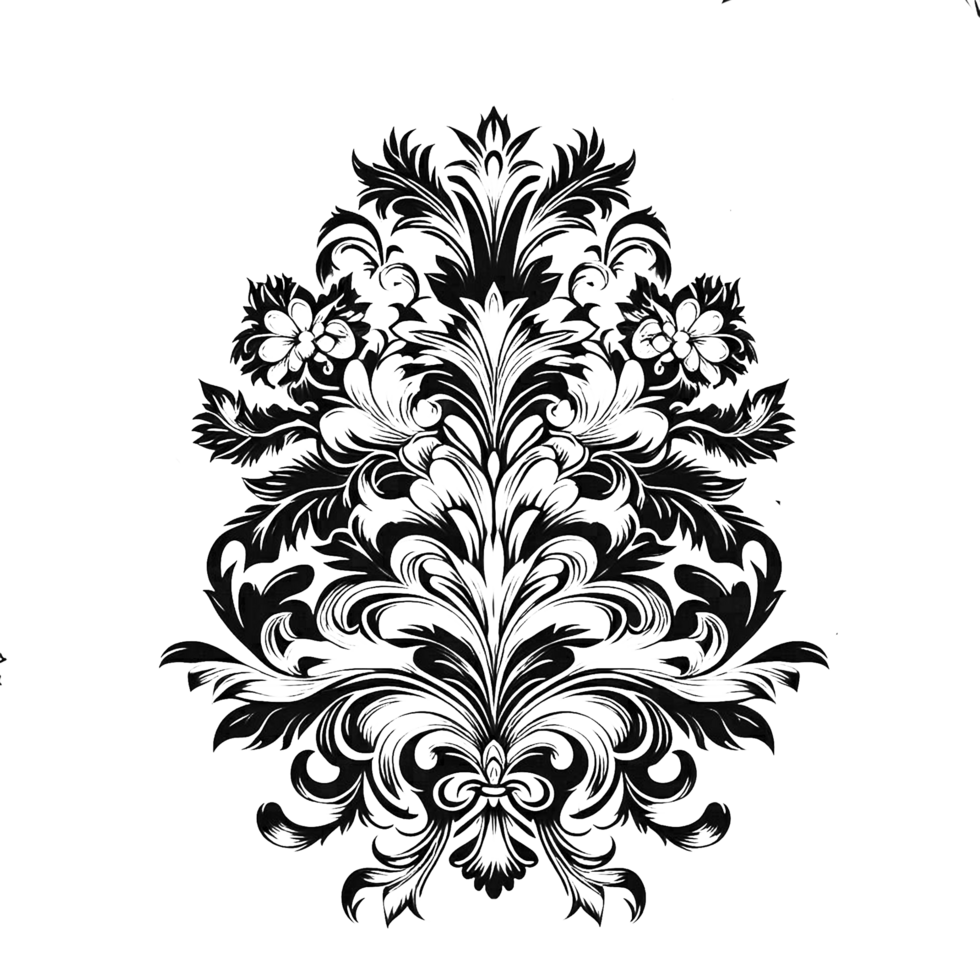 damask central element transparent background png