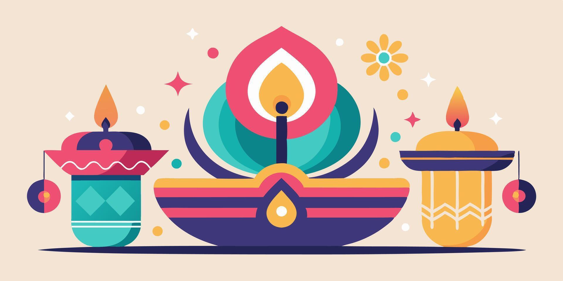 Diwali is a festival that celebrates the victory of good over evil vector