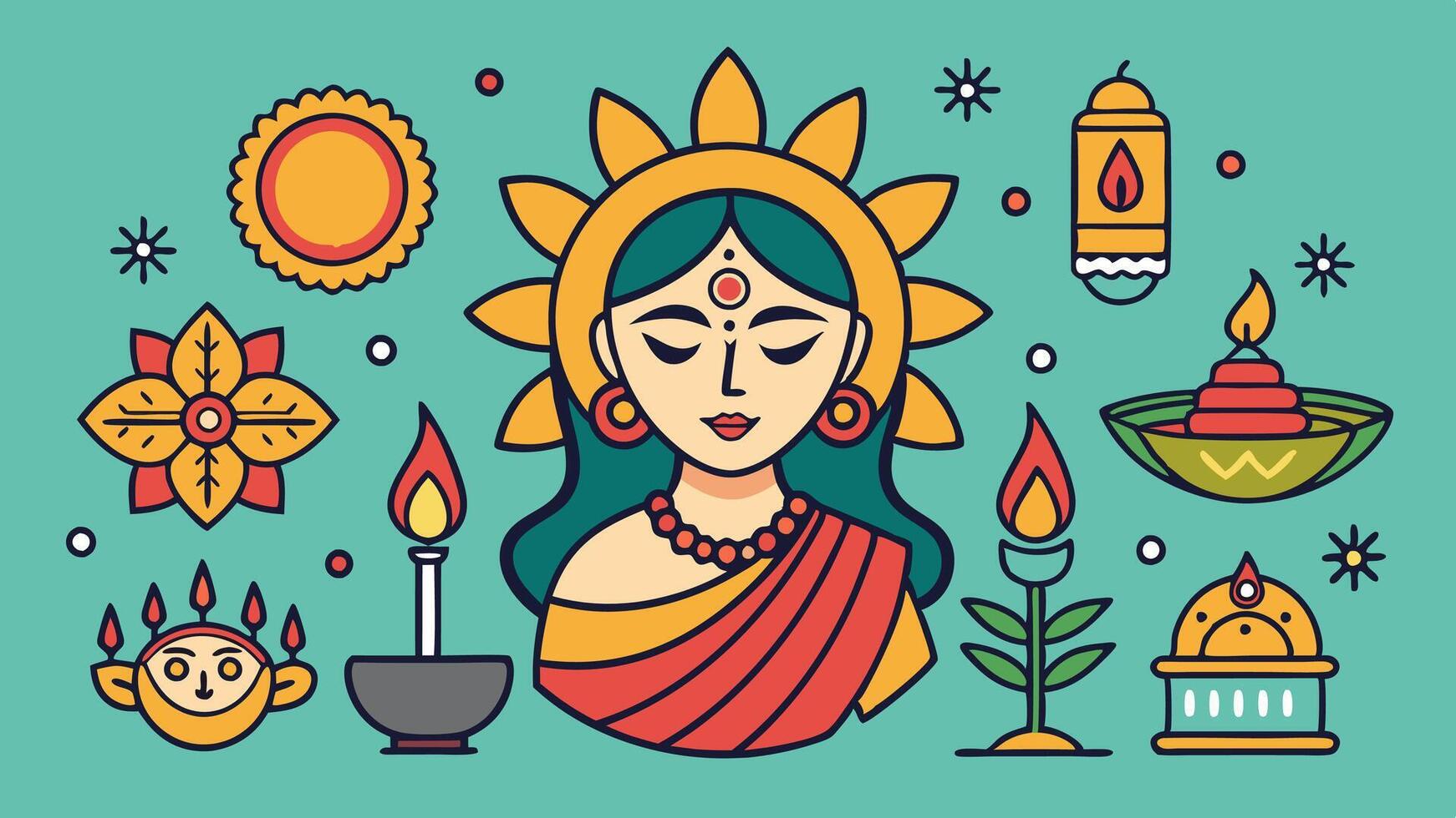Happy diwali illustration vector